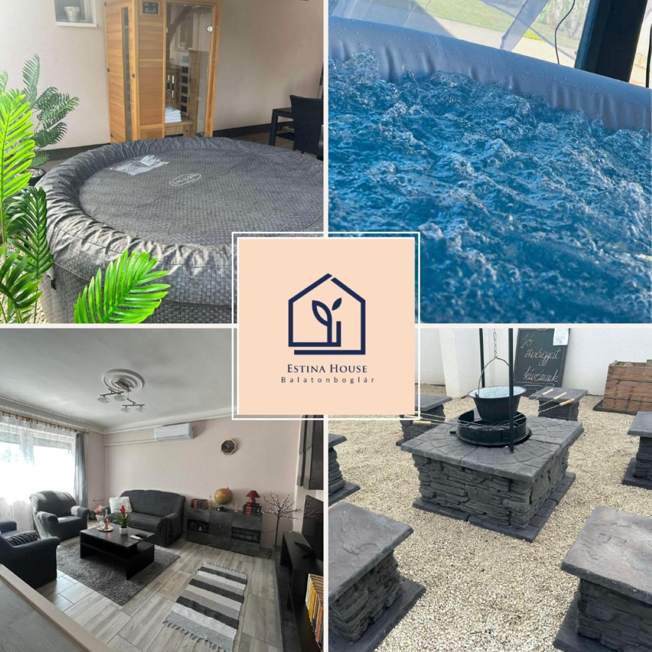 Estina House Villa Balatonboglar Bagian luar foto