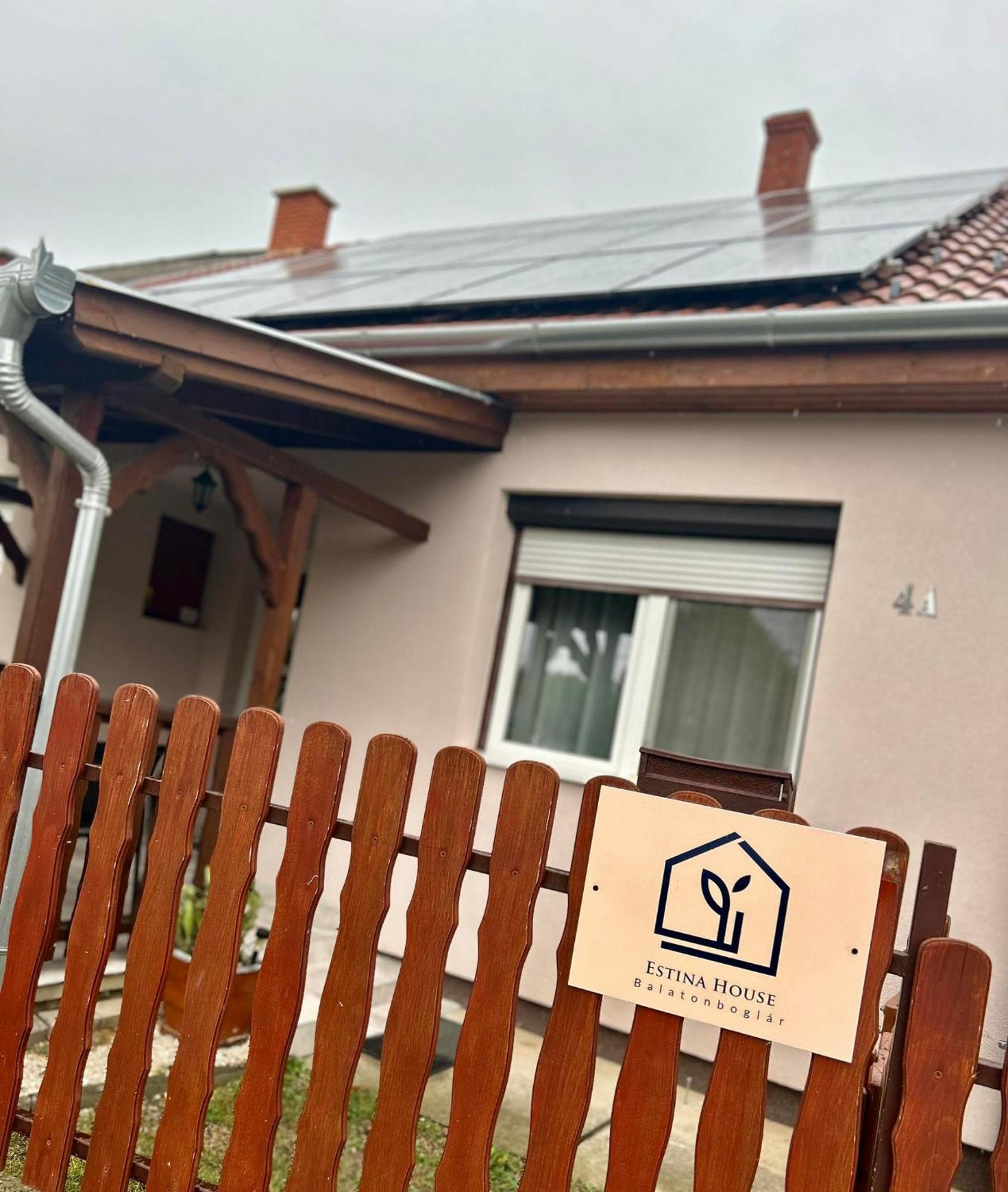 Estina House Villa Balatonboglar Bagian luar foto